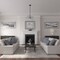 Ekena Millwork Small Alexandria Ceiling Medallion (Canopies up to 4 5/8"), 7 7/8"OD x 3/4"P, Stone Hearth Crackle CM07ALSHC - alternate 5